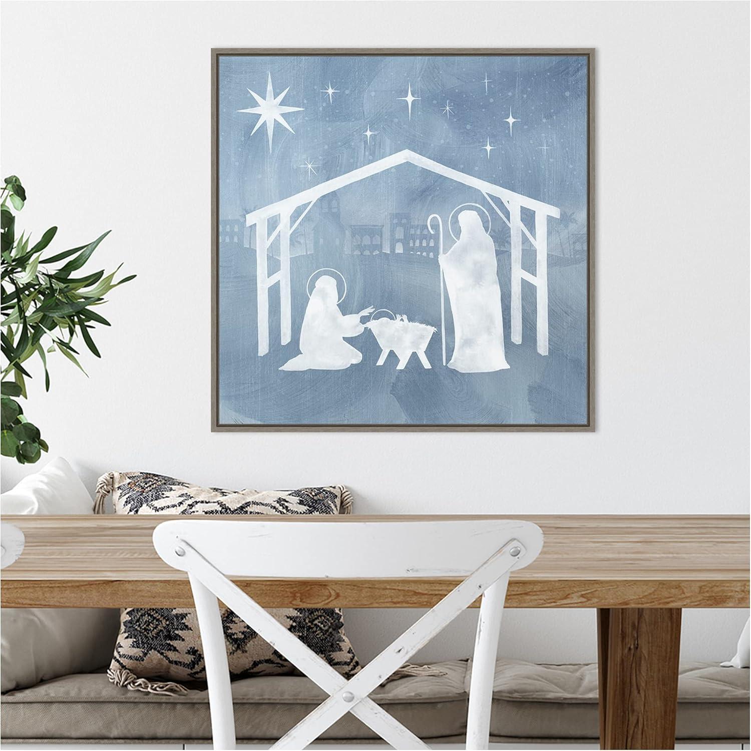 Amanti Art Star of Bethlehem I Framed Canvas Wall Art Print