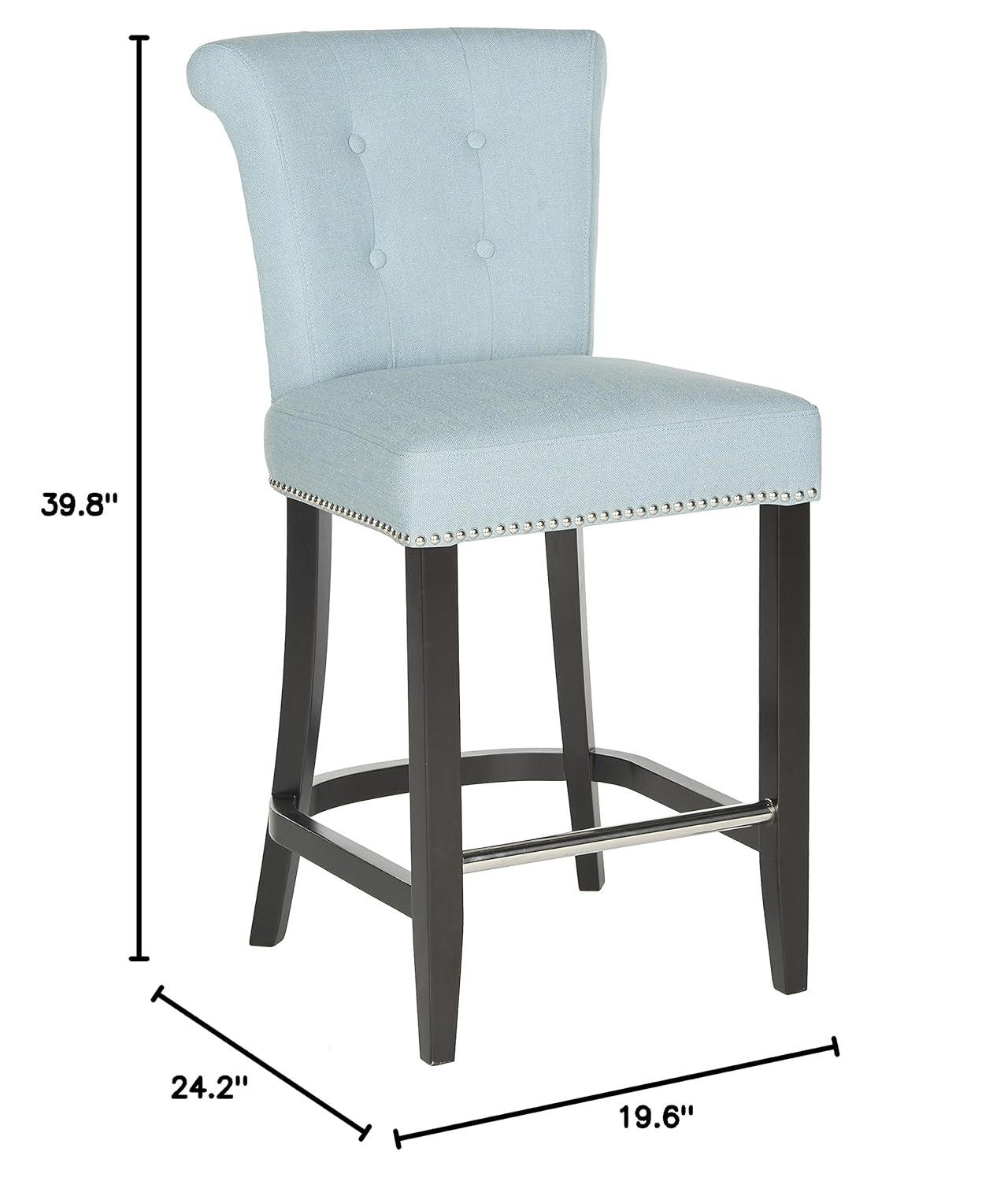 Addo Ring Counter Stool - HUD8241 - Sky Blue - Safavieh