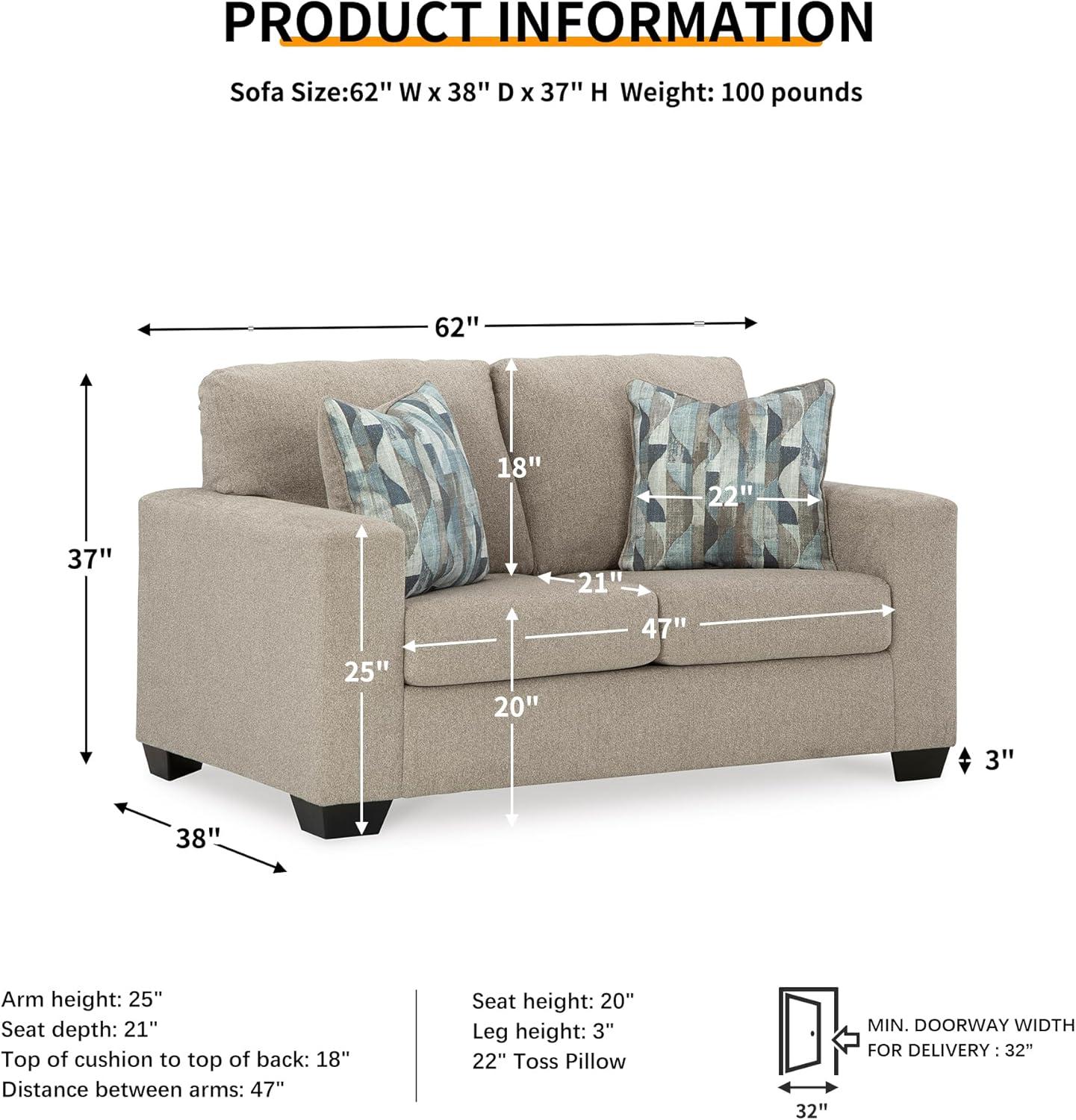 Bernab 62'' Upholstered Loveseat