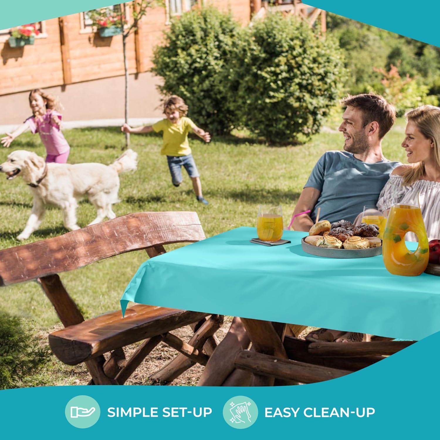 Crown Display 40 In. X 100 Ft. Blue Gingham Table Roll Disposable