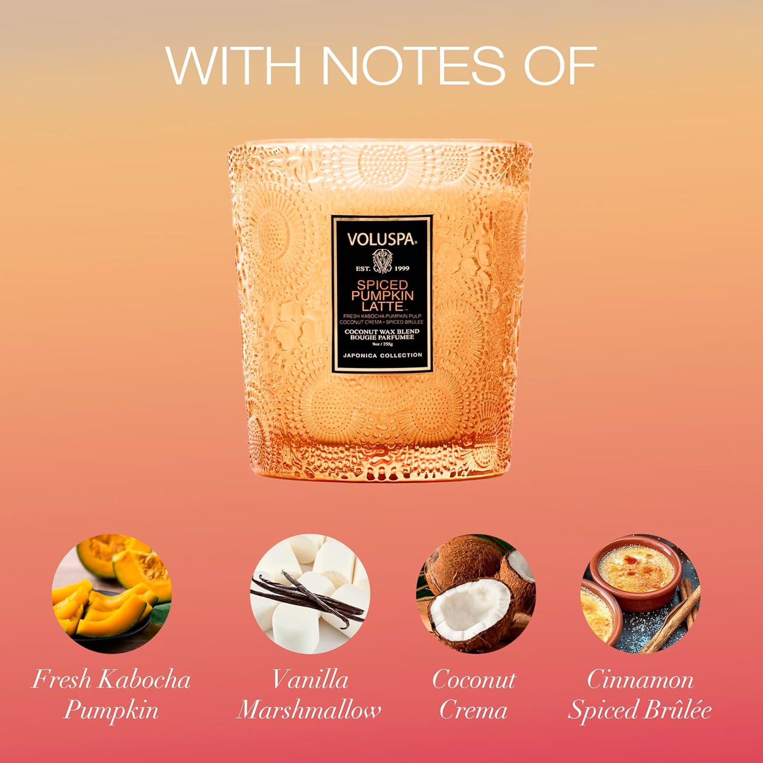 Spiced Pumpkin Latte 9 oz Scented Candle in Glass Jar
