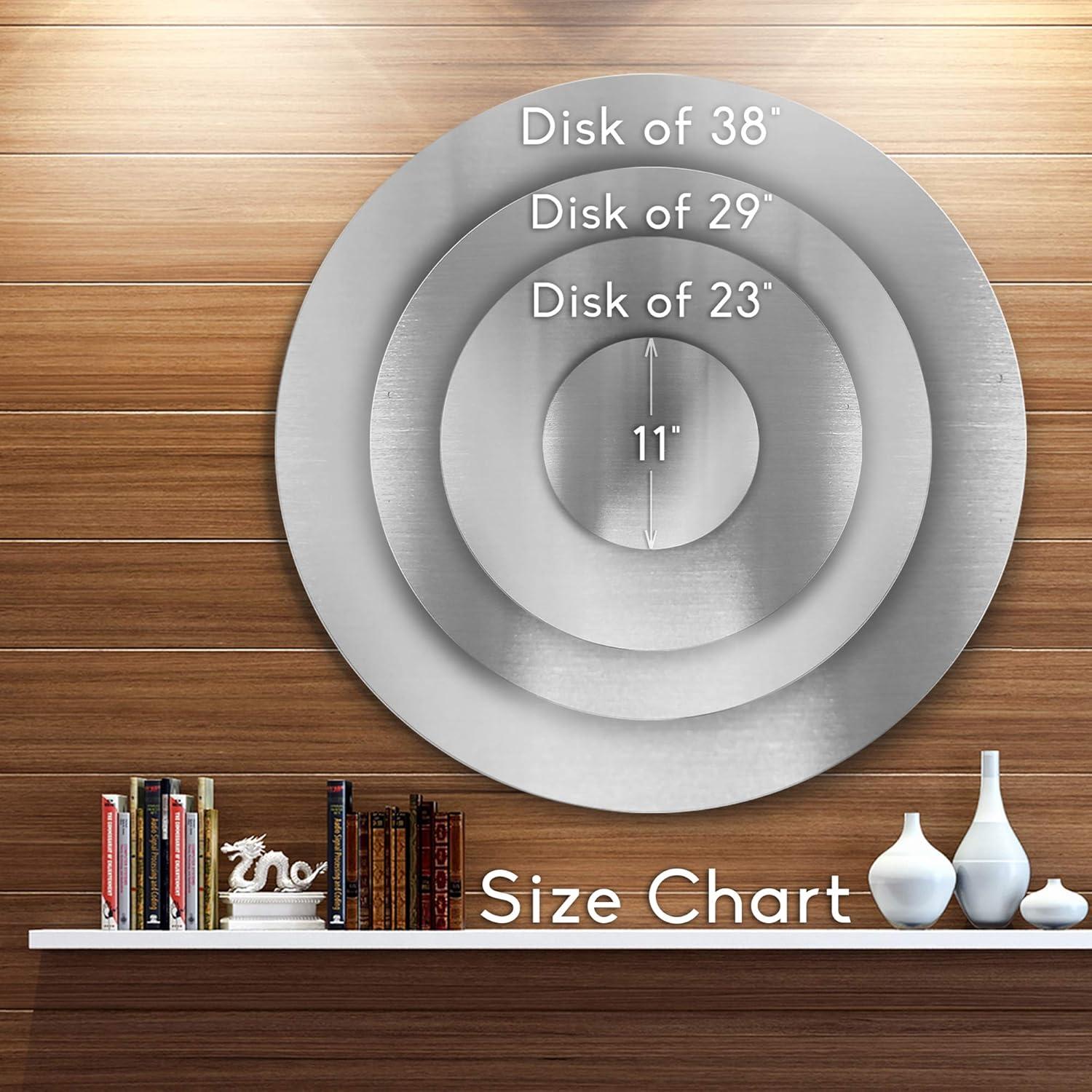 Design Art " 'Orange Abstract Warm Fractal Design' Graphic Art Print On Metal "