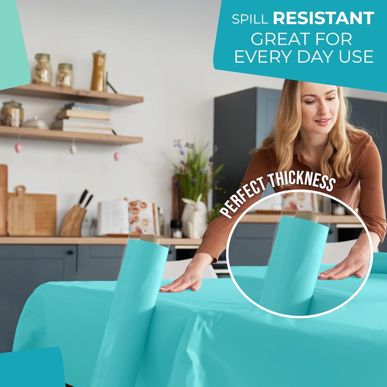 Crown Display 40 In. X 100 Ft. Blue Gingham Table Roll Disposable