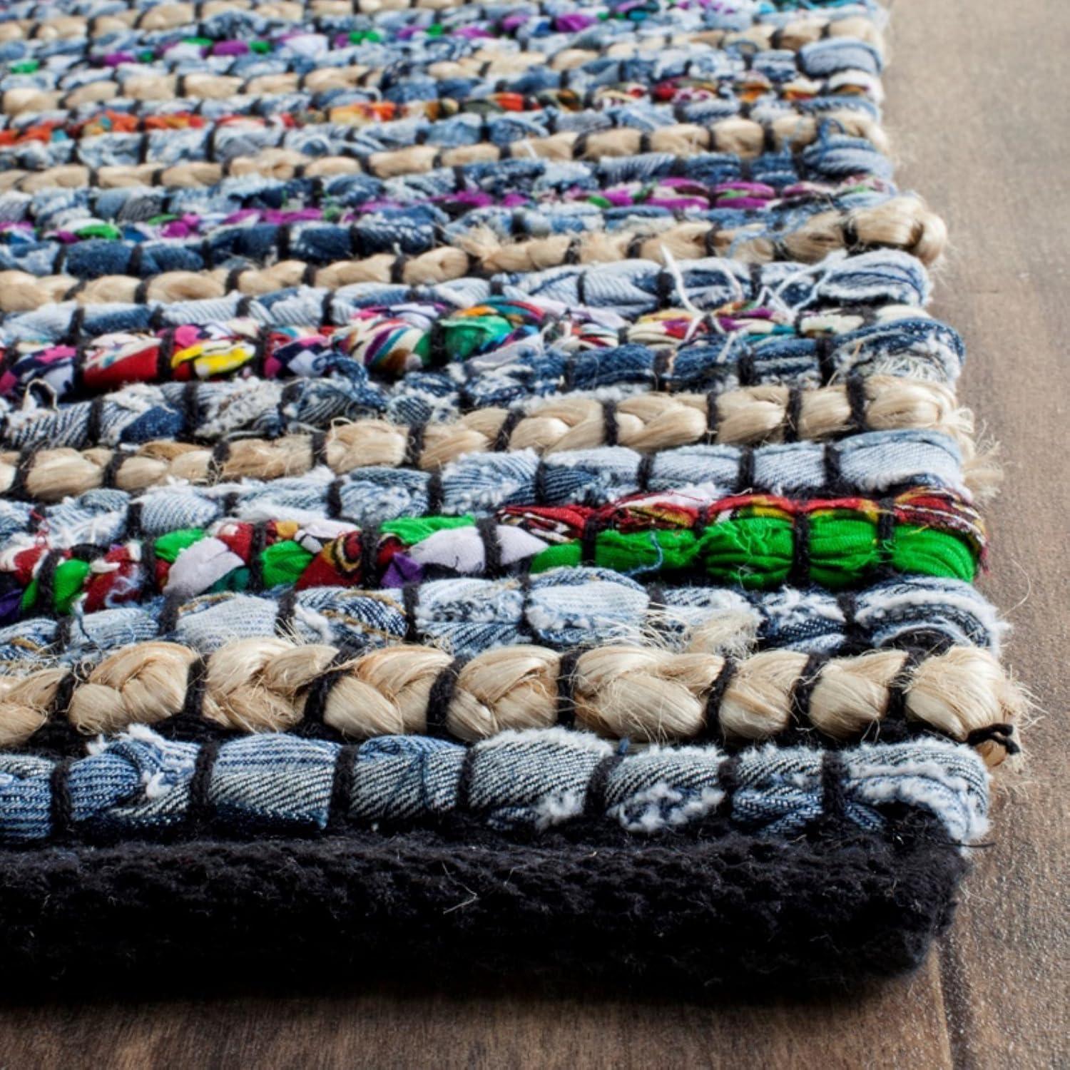 Cape Cod Multi-Color Natural Handmade Cotton 9' x 12' Area Rug
