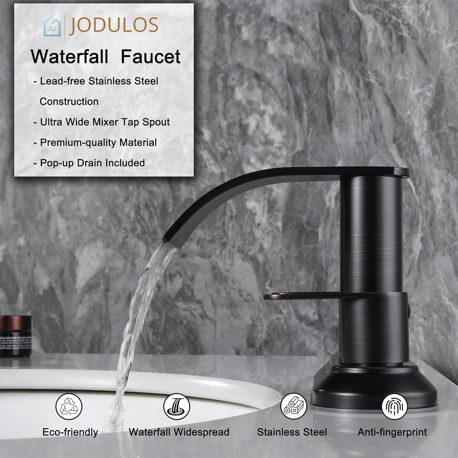 Oil Rubbed Bronze 4-Inch Stainless Steel Waterfall Faucet