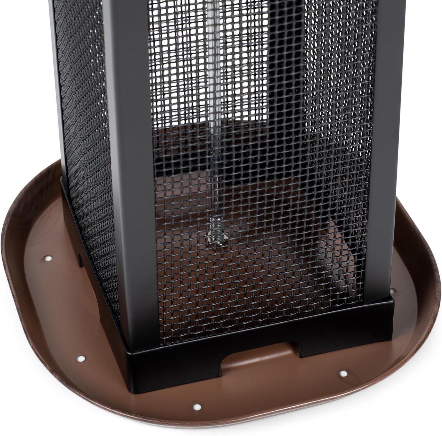 Cottage Garden Hanging 11 inch Cherry Woodgrain Finish Heavy Duty Mesh Metal 3 Lb. Bird Feeder