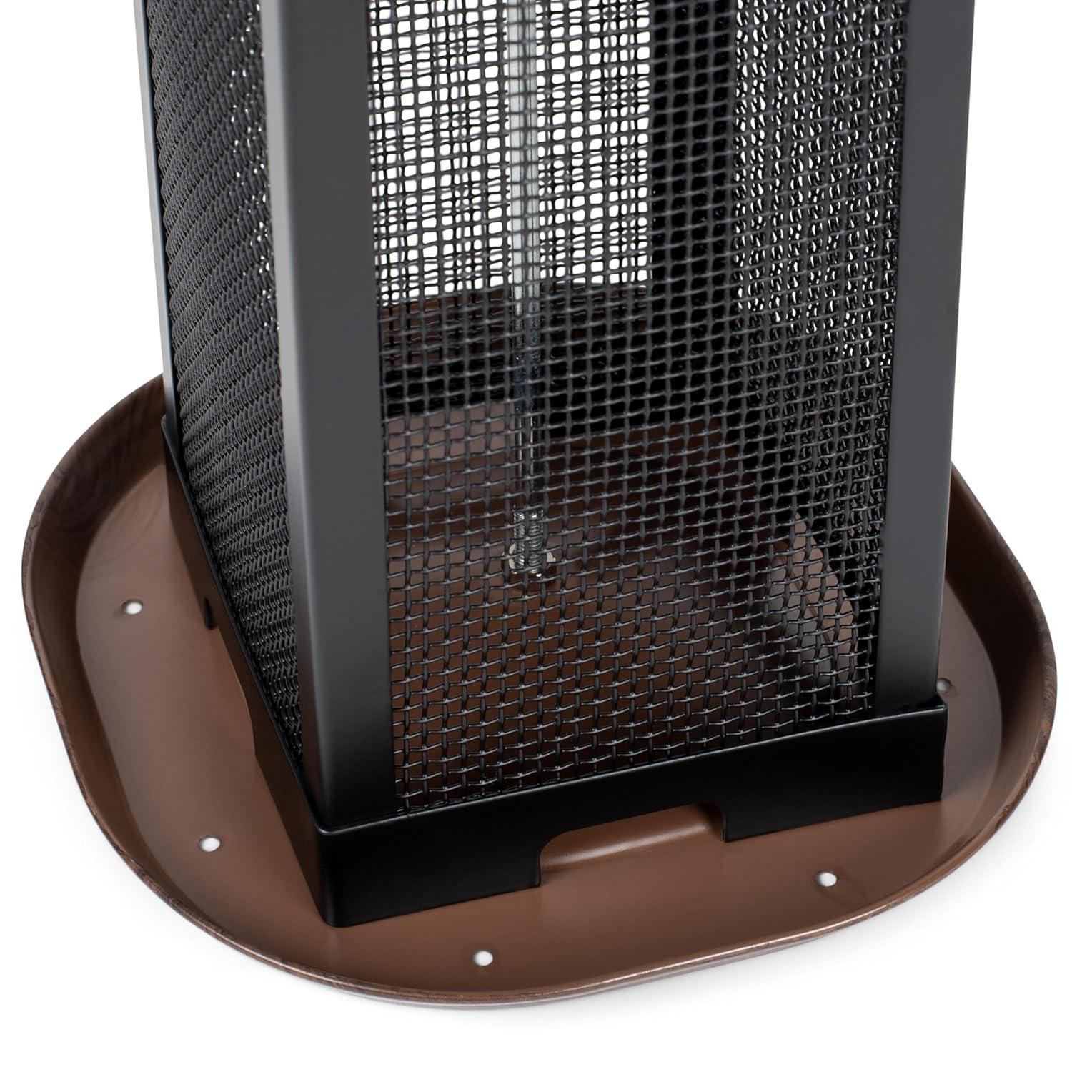 Cottage Garden Hanging 11 inch Cherry Woodgrain Finish Heavy Duty Mesh Metal 3 Lb. Bird Feeder