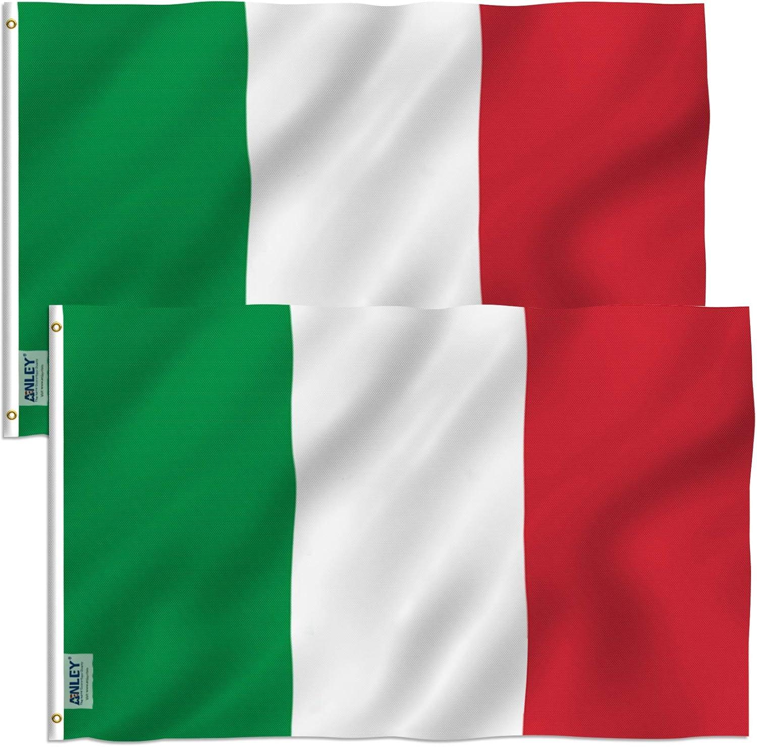 Italy 2-Sided Polyester 36 x 60 in. House Flag