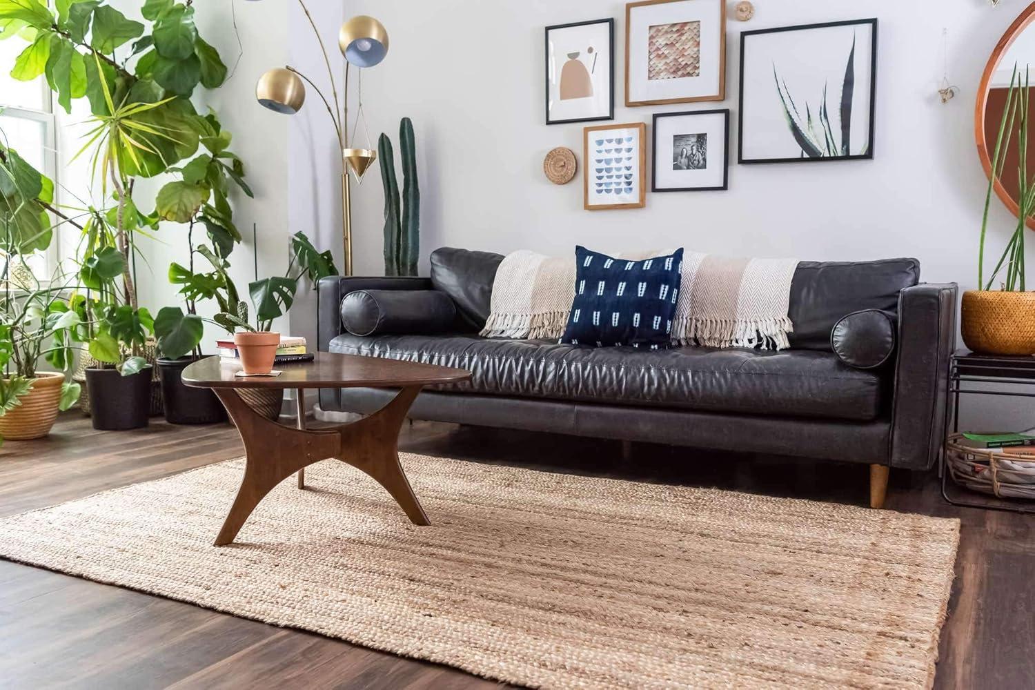 Unique Loom 3' 3 x 5' 1 Dhaka Braided Jute Rectangle Area Rug