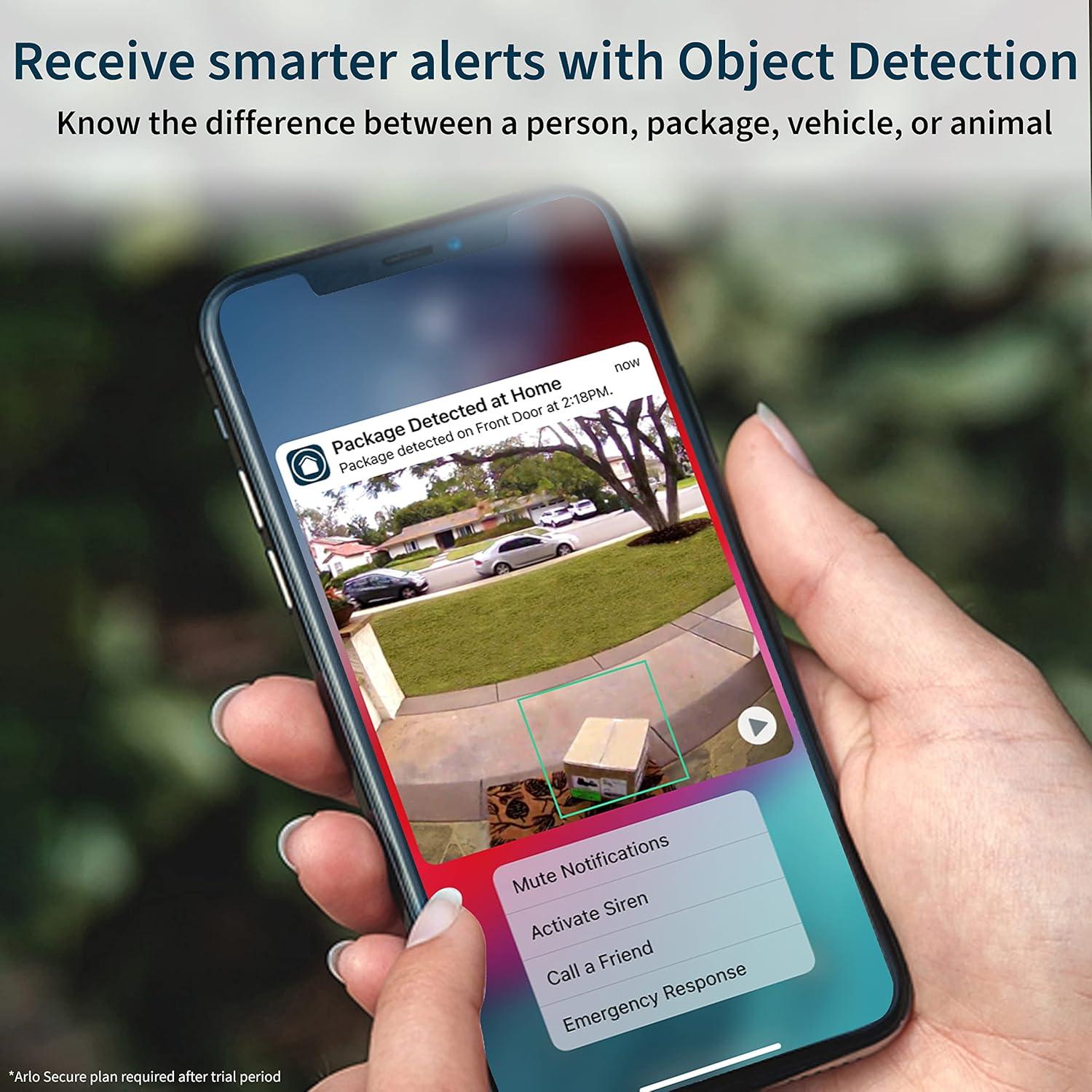 Arlo Essential 1080p Wired Video Doorbell - White