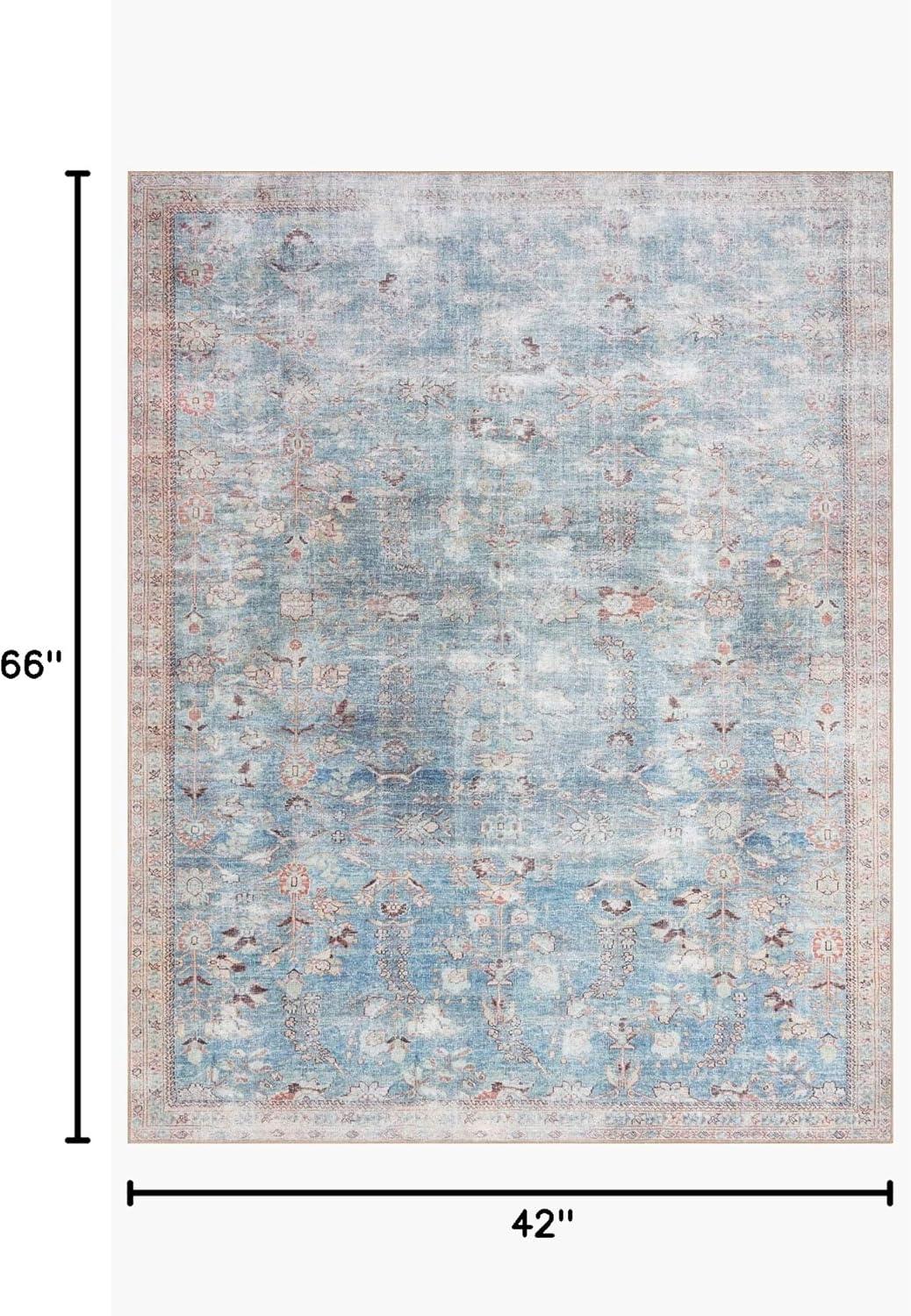 Loloi II Wynter WYN-06 Teal / Multi Oriental Area Rug 3'-6" x 5'-6"