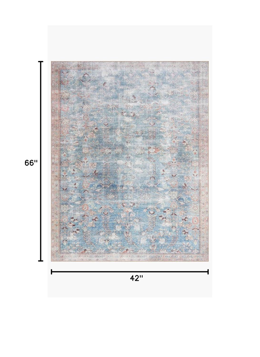 Loloi II Wynter WYN-06 Teal / Multi Oriental Area Rug 3'-6" x 5'-6"