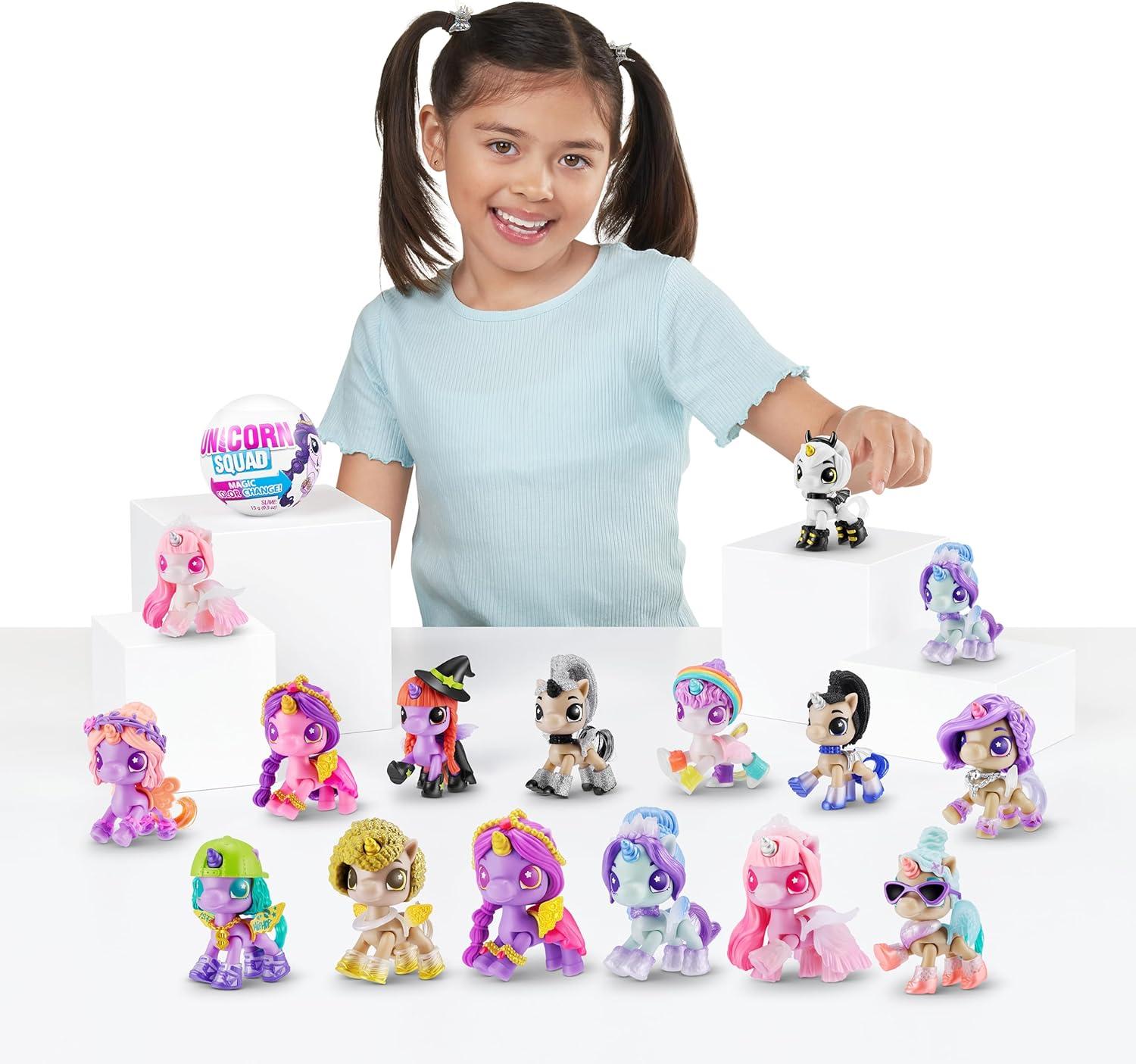 5 Surprise Unicorn Squad Series 7 (2 Pack) by ZURU Magic Color Change, Glowing Fairies, Collectibles Mini Unicorn Toys