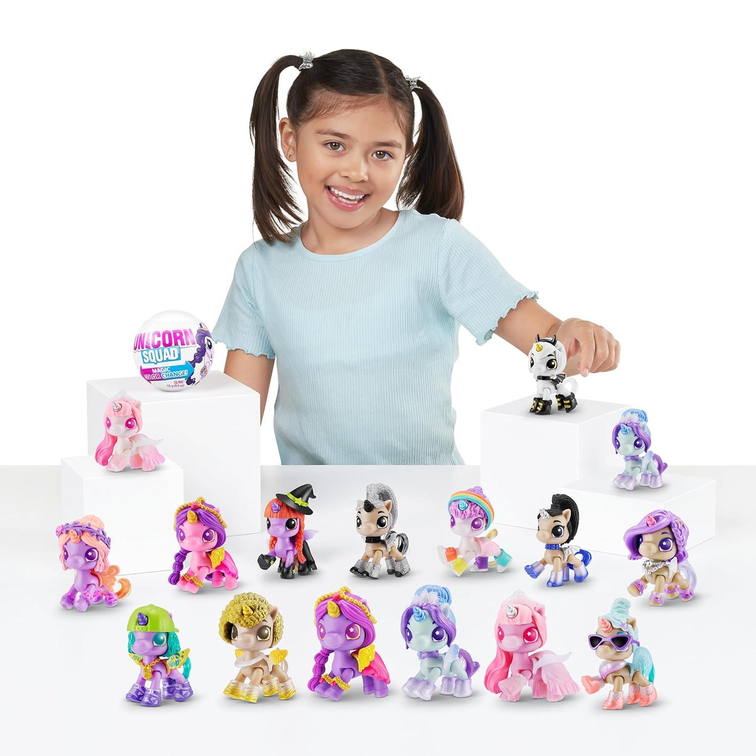 5 Surprise Unicorn Squad Series 7 (2 Pack) by ZURU Magic Color Change, Glowing Fairies, Collectibles Mini Unicorn Toys