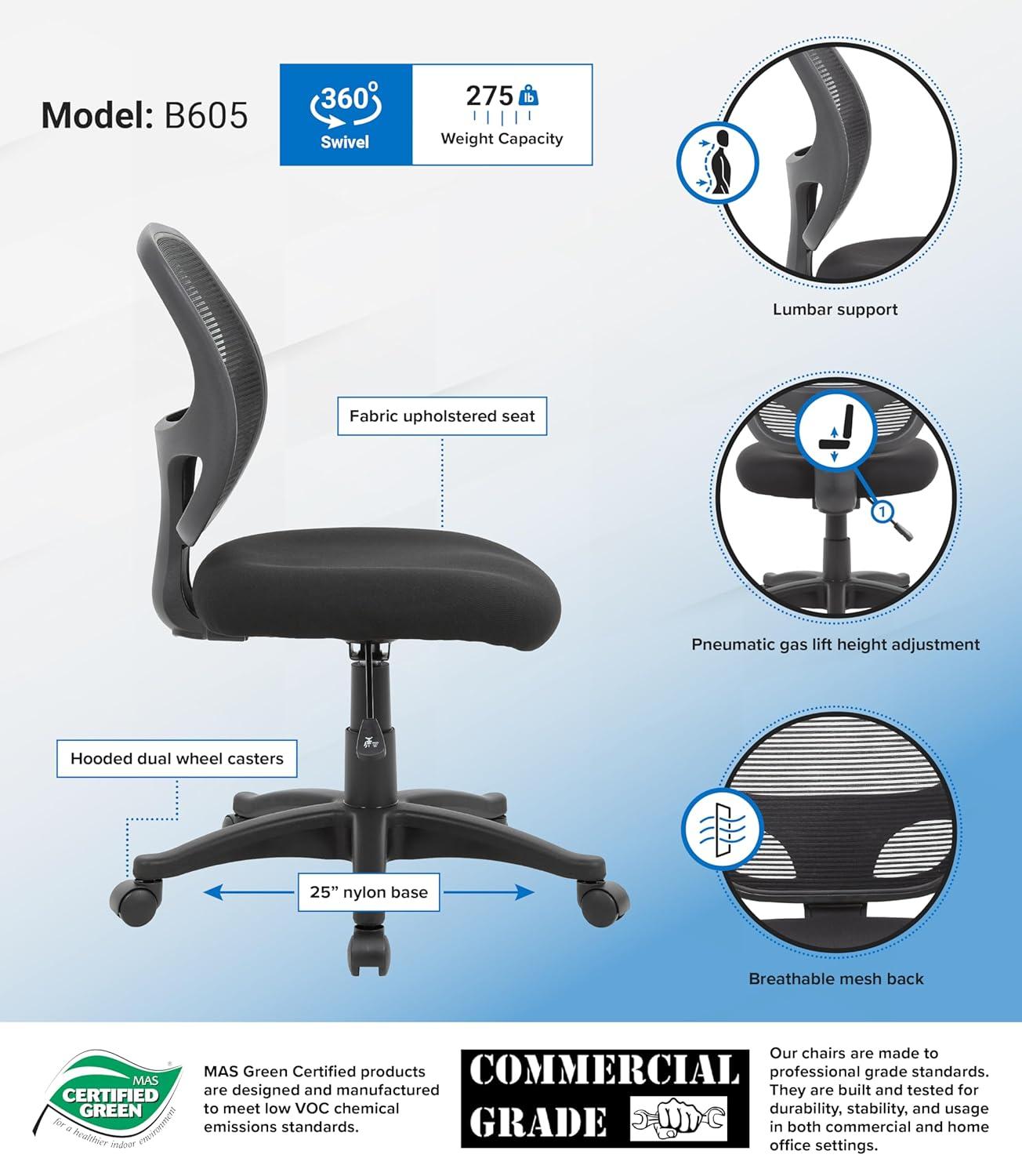 Boss Office Products Vinyl Task Chair