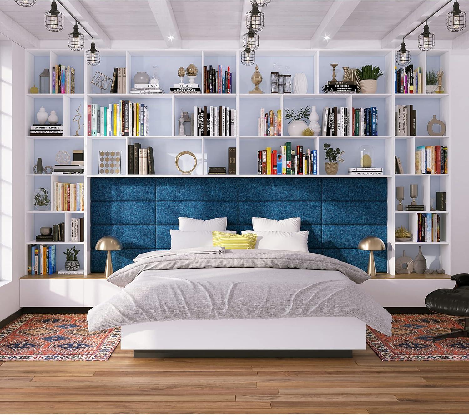 Panelist Modern Padded Headboard - Set of Wall Mounted Panels