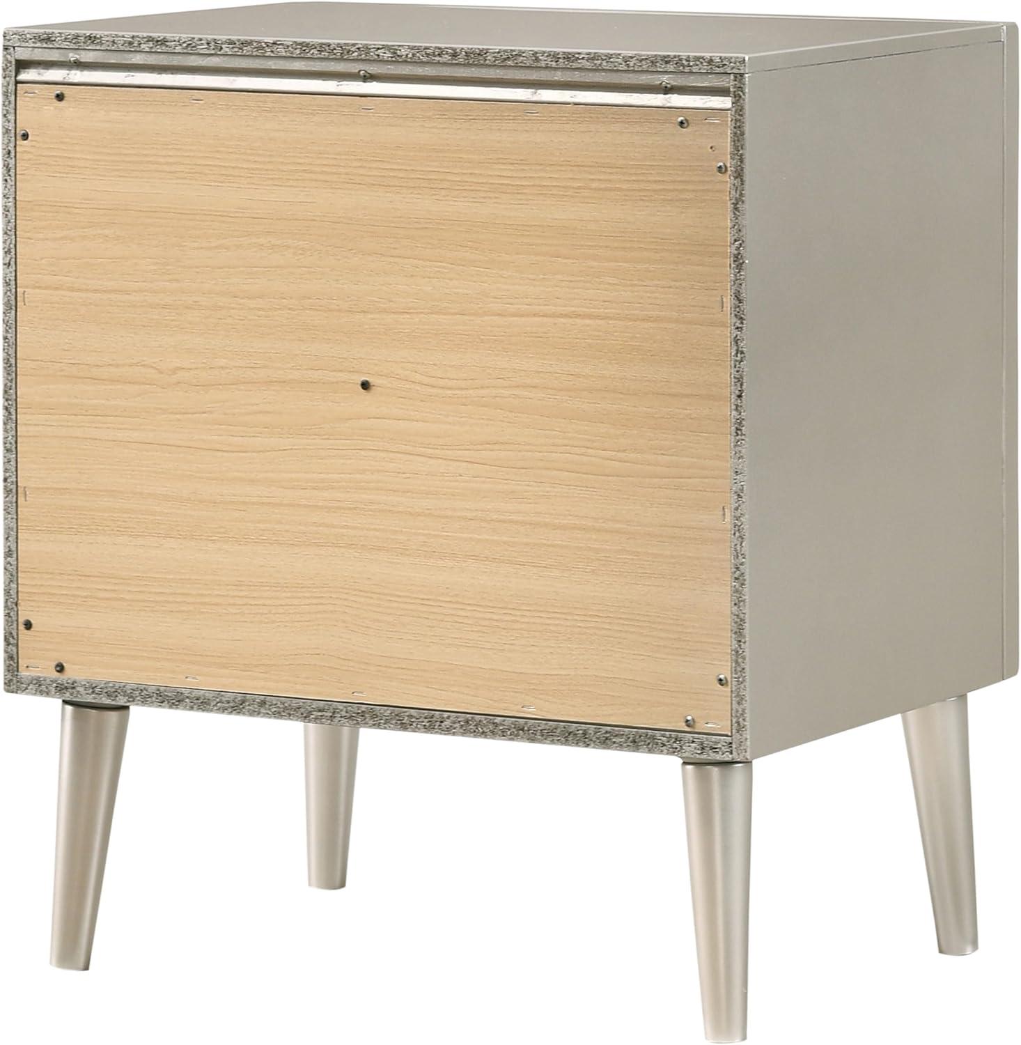 Coaster Company Metallic Sterling 2-Drawer, 23.4 inch