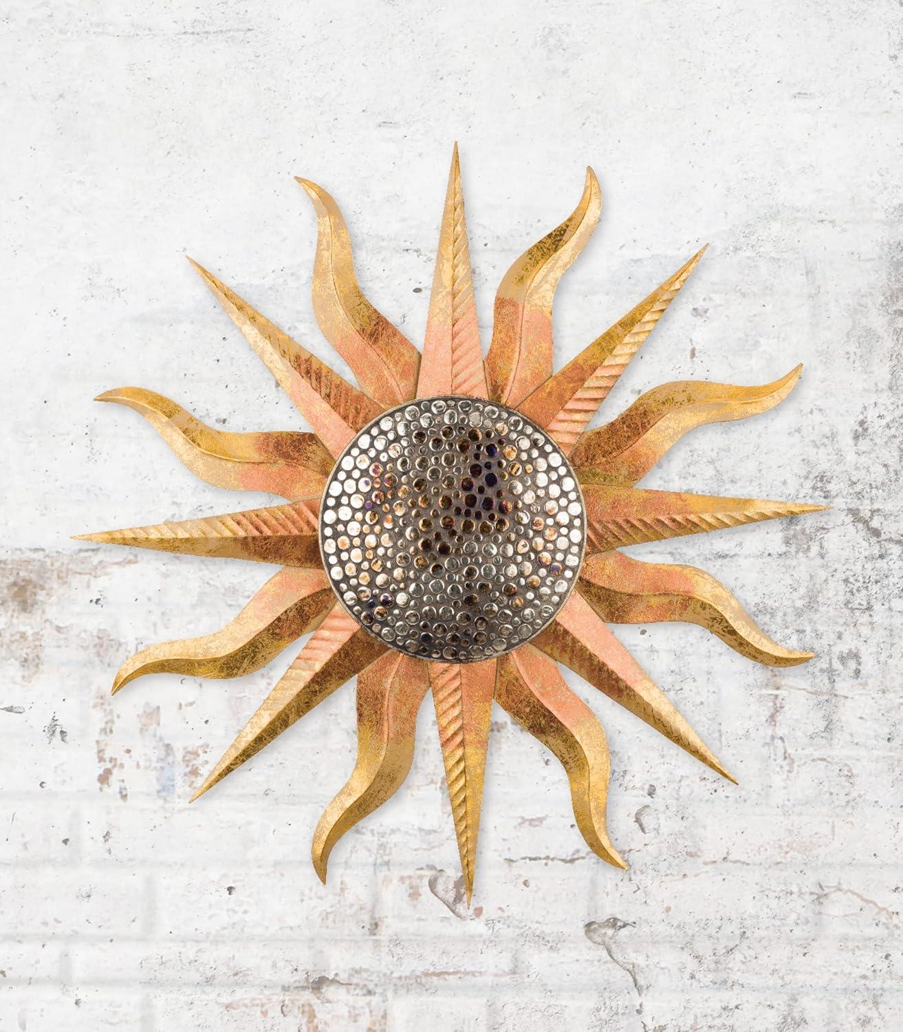 Cairo Sun 24" Multicolor Metal Wall Sculpture