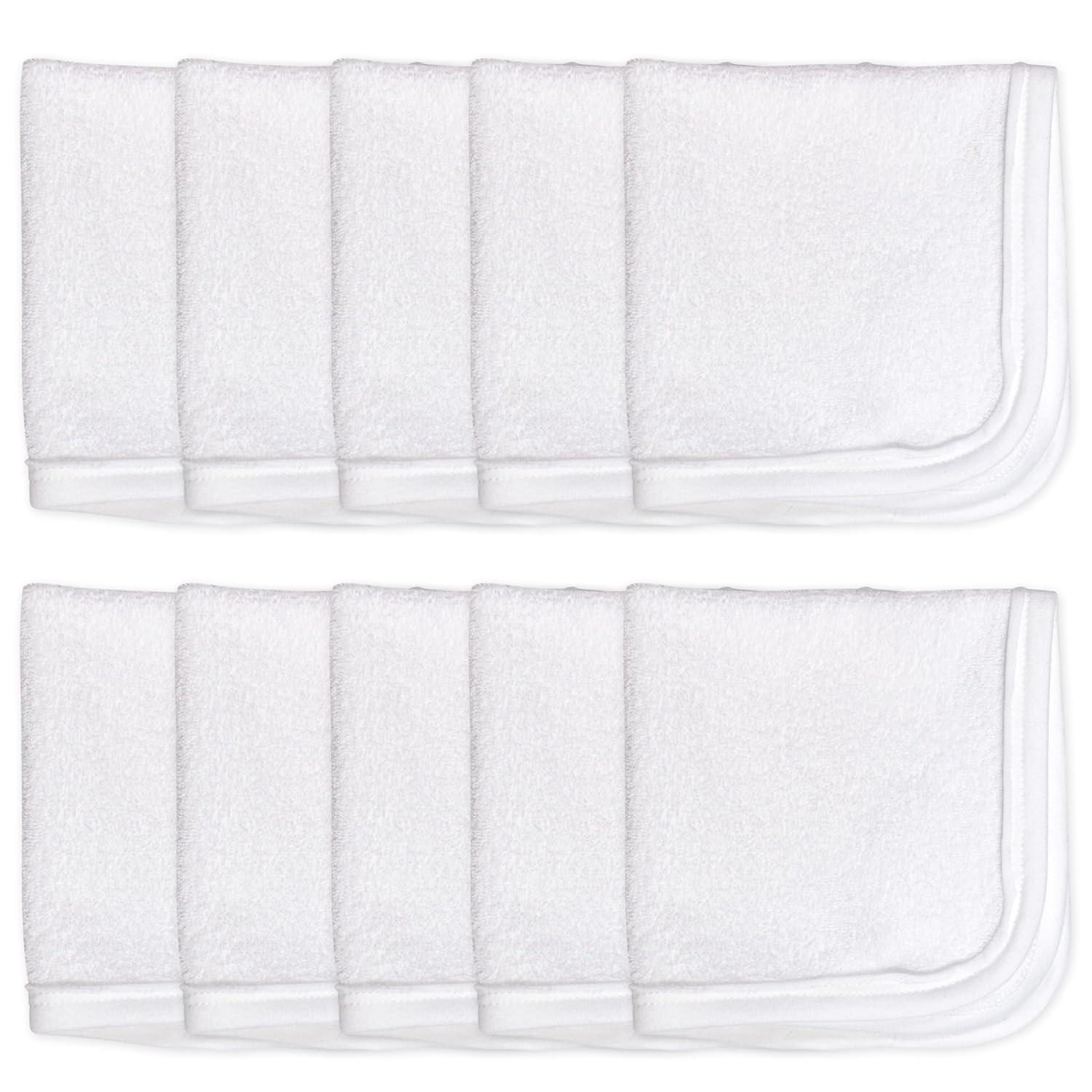 Honest Baby Clothing Baby Boy or Girl Gender Neutral Organic Cotton Washcloth Gift Set, 10 Pack (One Size)