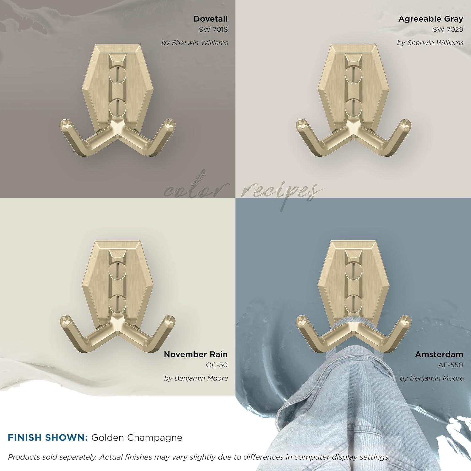 Benton Transitional Double Prong Decorative Wall Hook