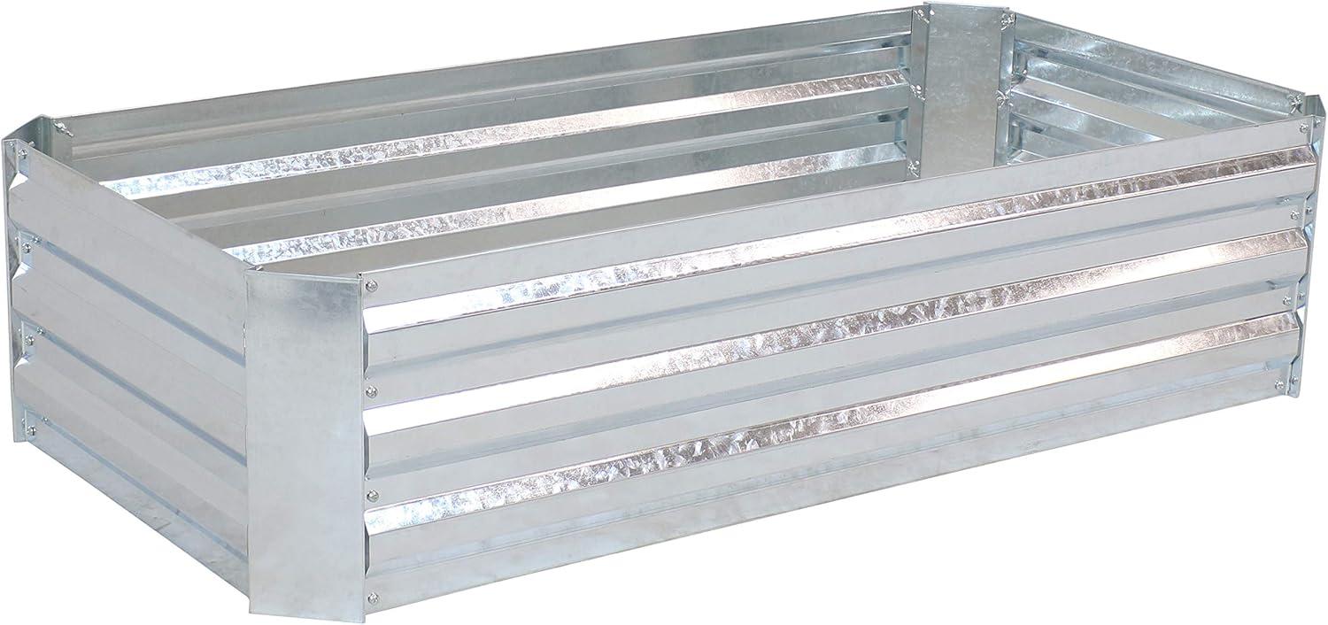 Ippolito Rectangular Galvanized Steel Raised Garden Bed