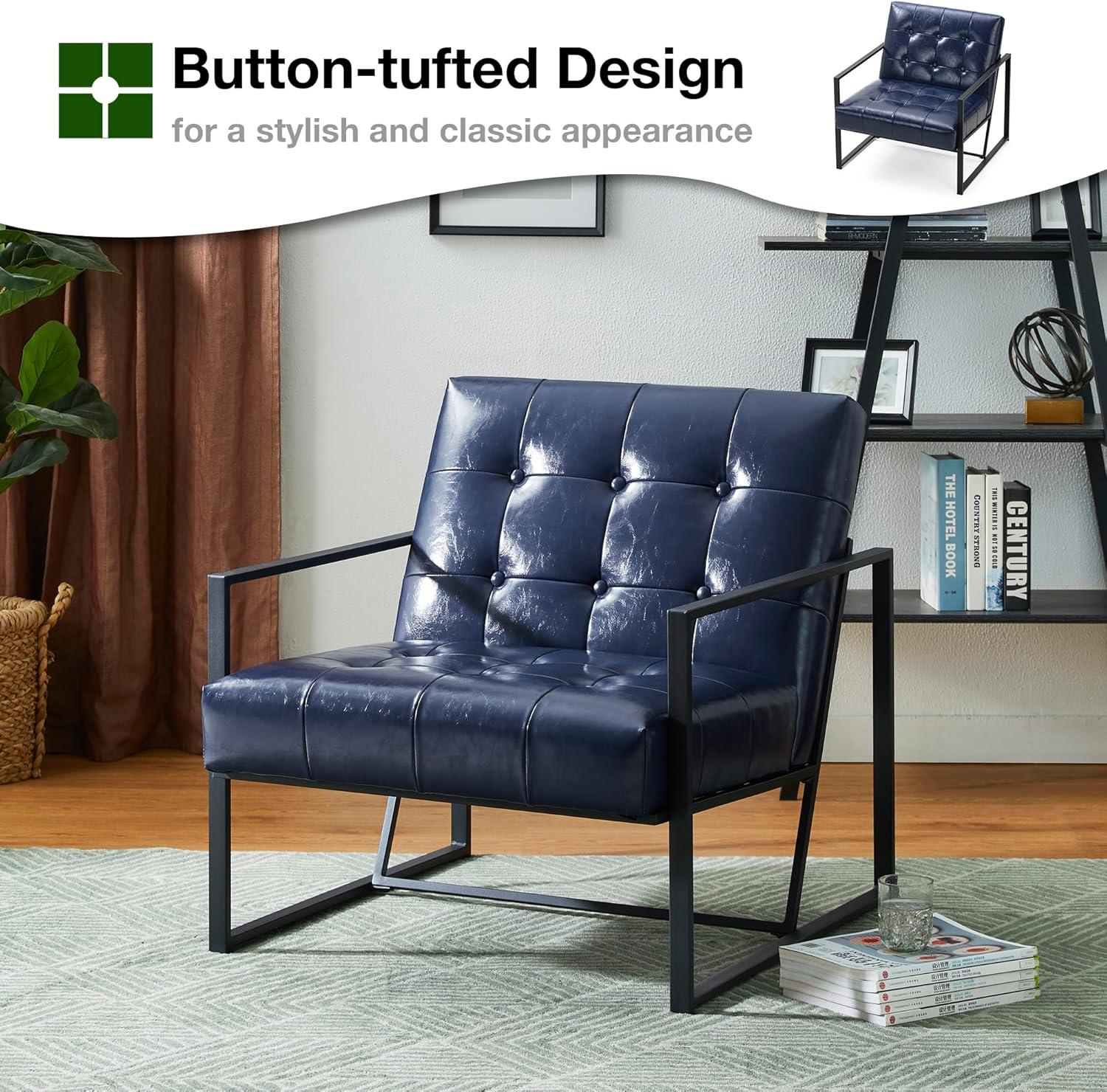 Billings Faux Leather Armchair