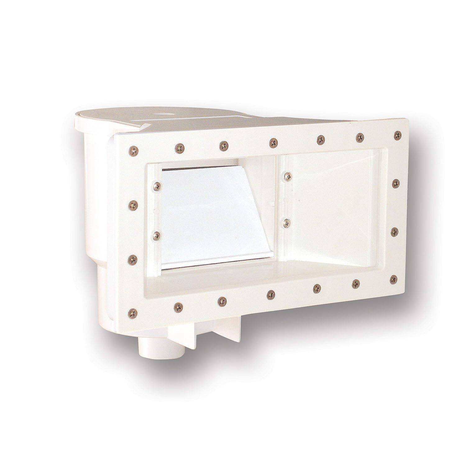 Jed Pool Tools JED45430 Wide-Mouth Thru-the-Wall Skimmer, White