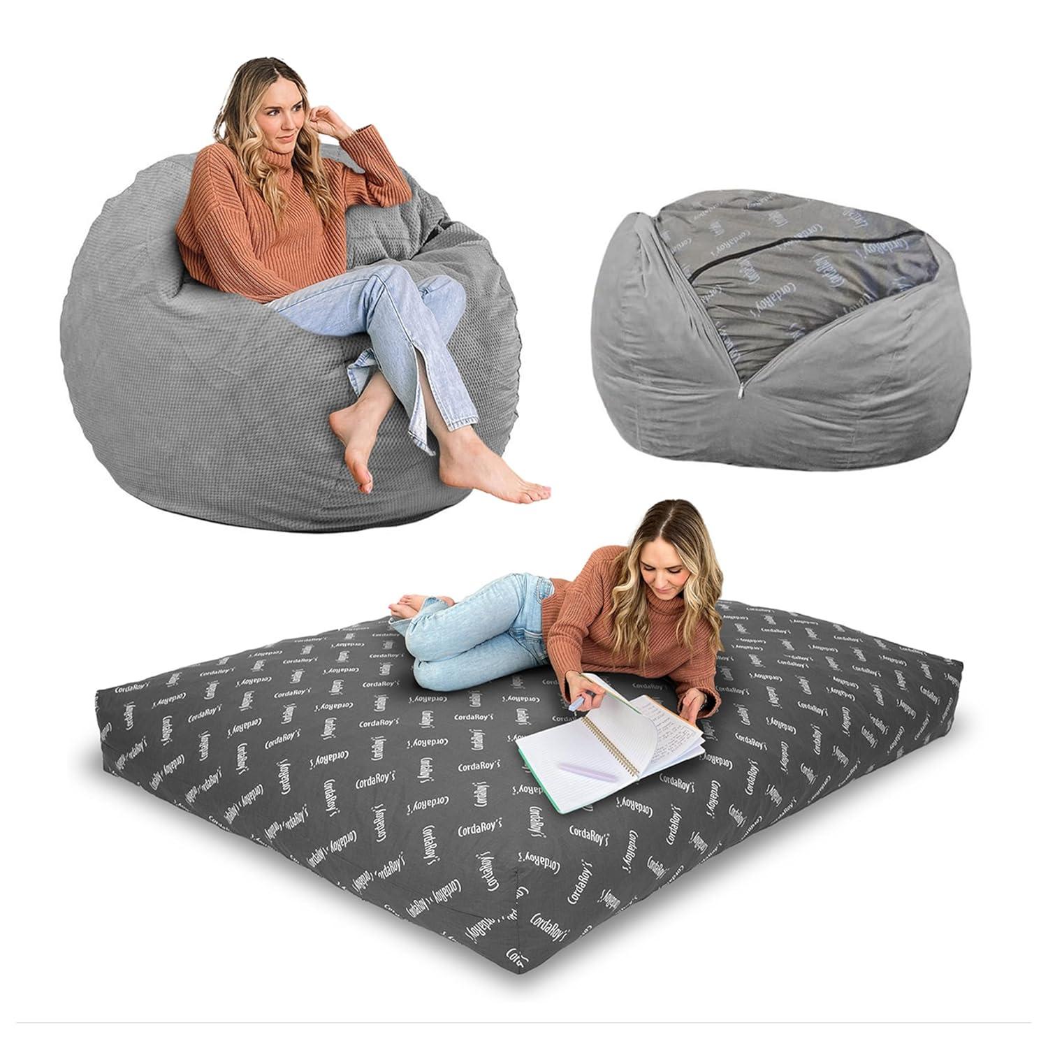 CordaRoy's CordaRoy's Chenille Convertible Bean Bag Chair