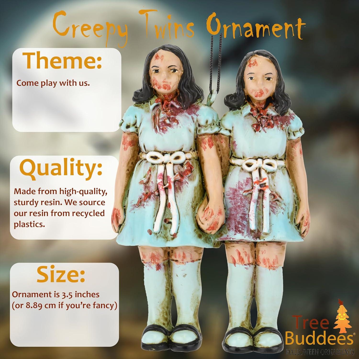 Tree Buddees Creepy Twins Halloween/Christmas Ornaments