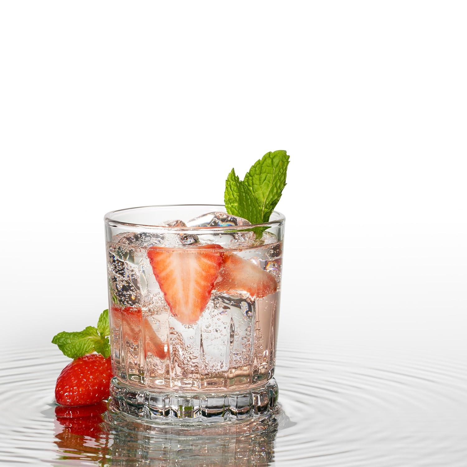 BETOFUL Drinking Glasses Set, 16 Piece Set