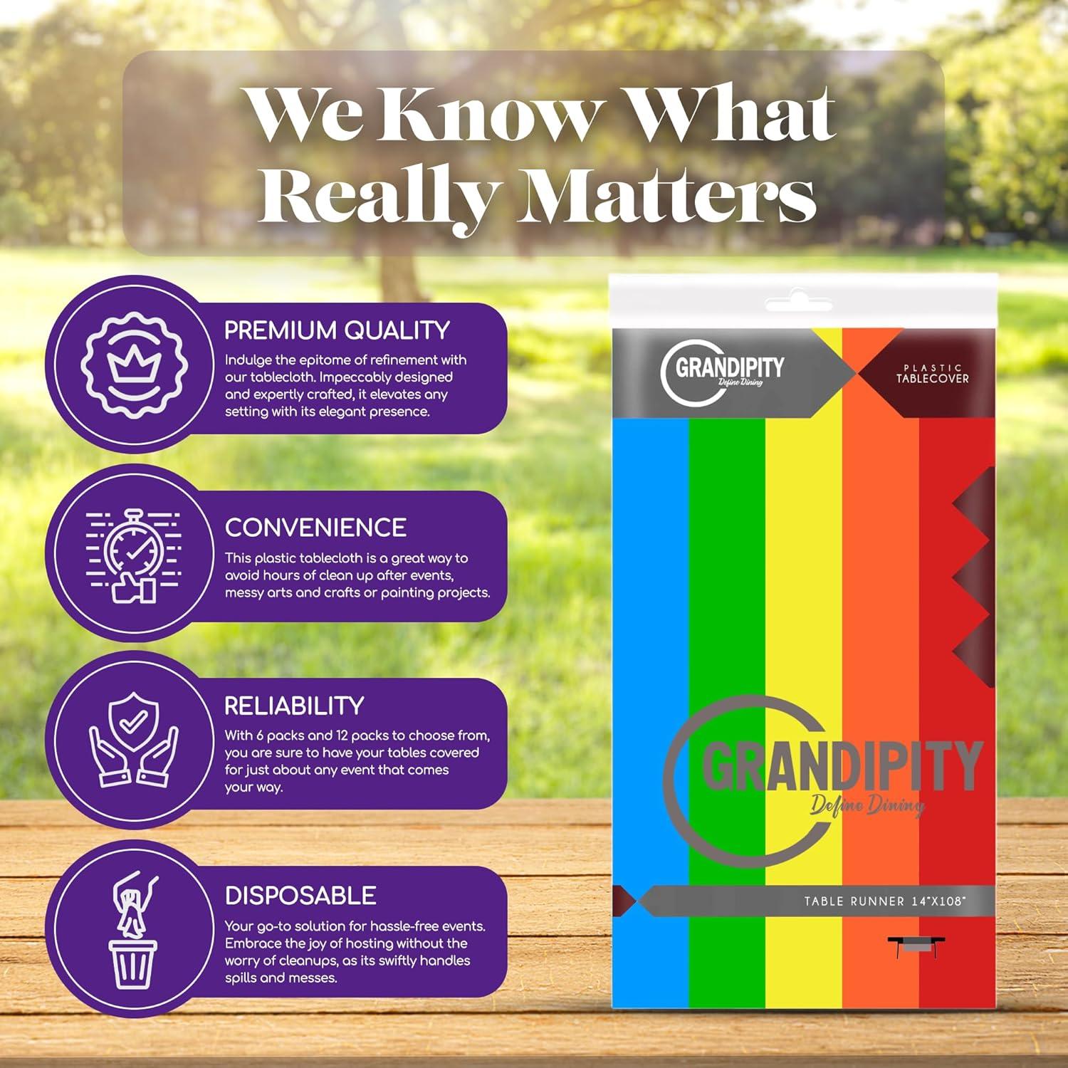 Grandipity Disposable Tablecloth (Set of 12)
