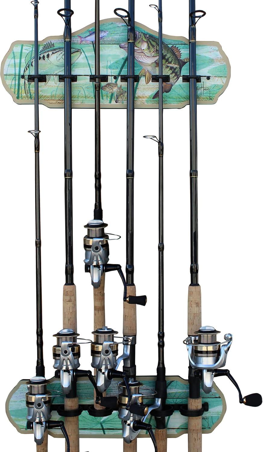 Guy Harvey Bajo Estante de Pared de 6 Varillas