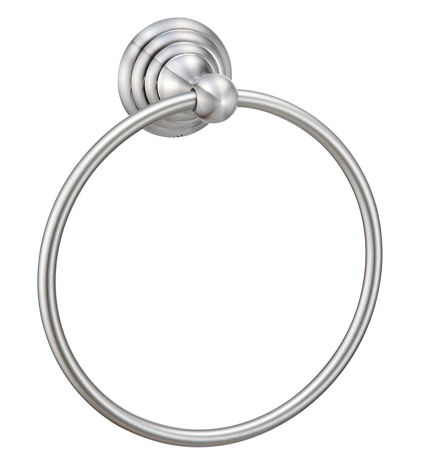 Hardware House H11-2109 Stockton Collection Towel Ring, Satin Nickel
