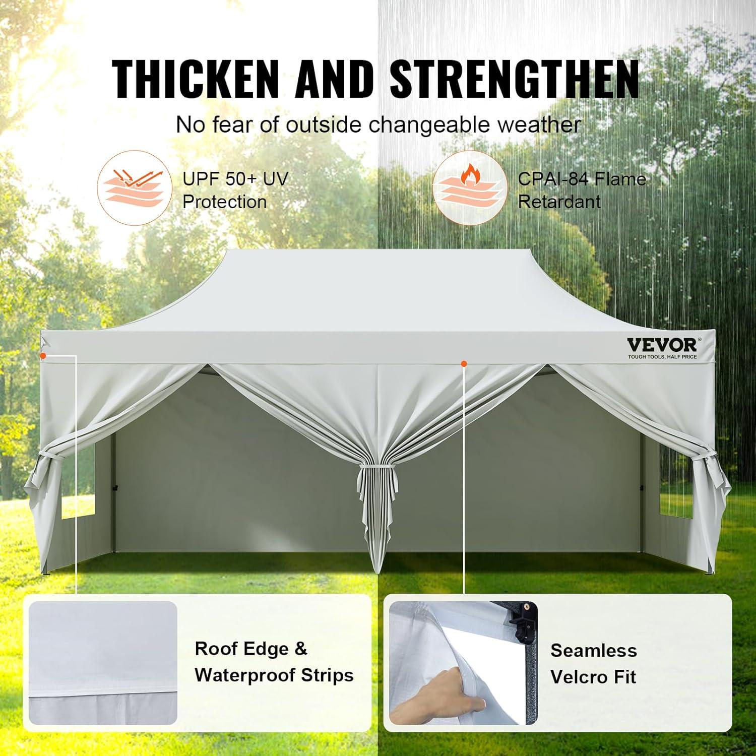 20 Ft. W x 10 Ft. D Steel Party Tent