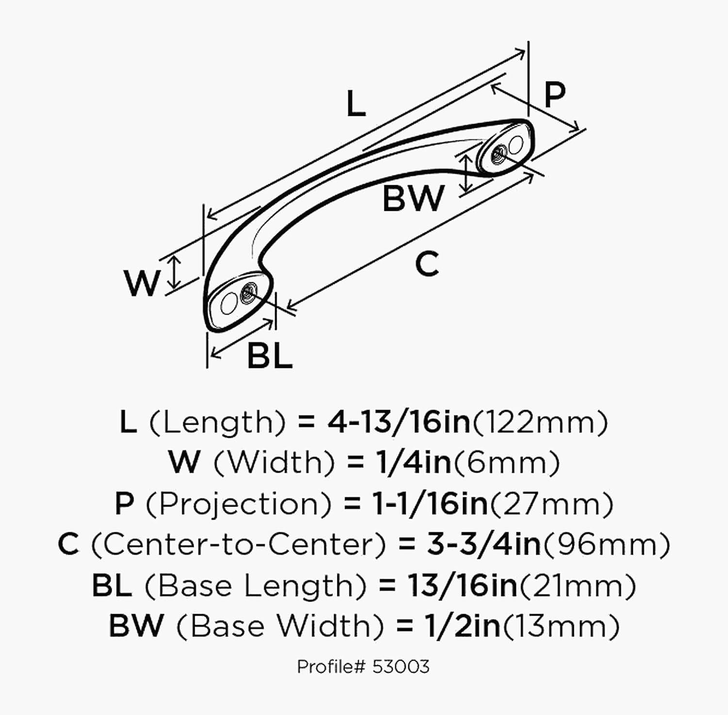 Allison 3 3/4" Center to Center Arch Pull Multipack