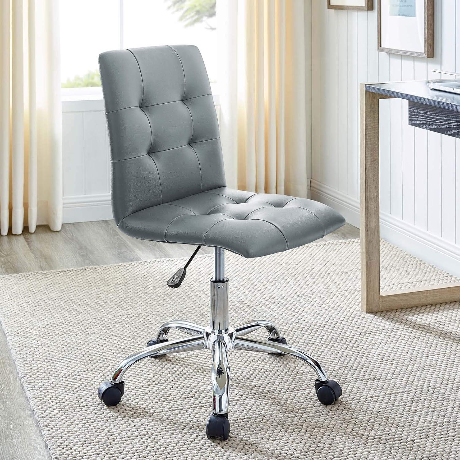 Modway Prim Armless Mid Back Office Chair