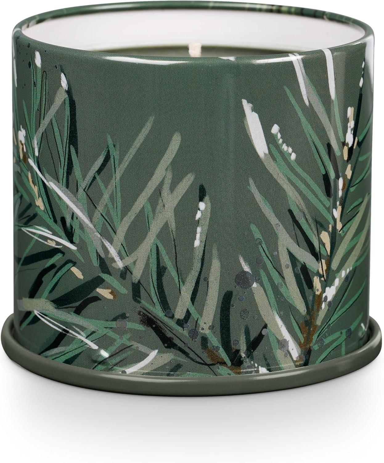 ILLUME Noble Holiday Balsam & Cedar Large Crackle Glass Candle