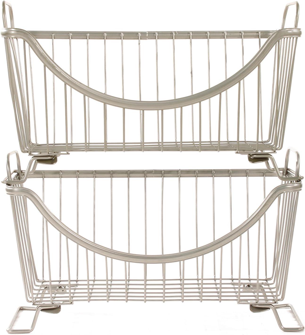 Spectrum Diversified Ashley Small Stacking Basket Ivory