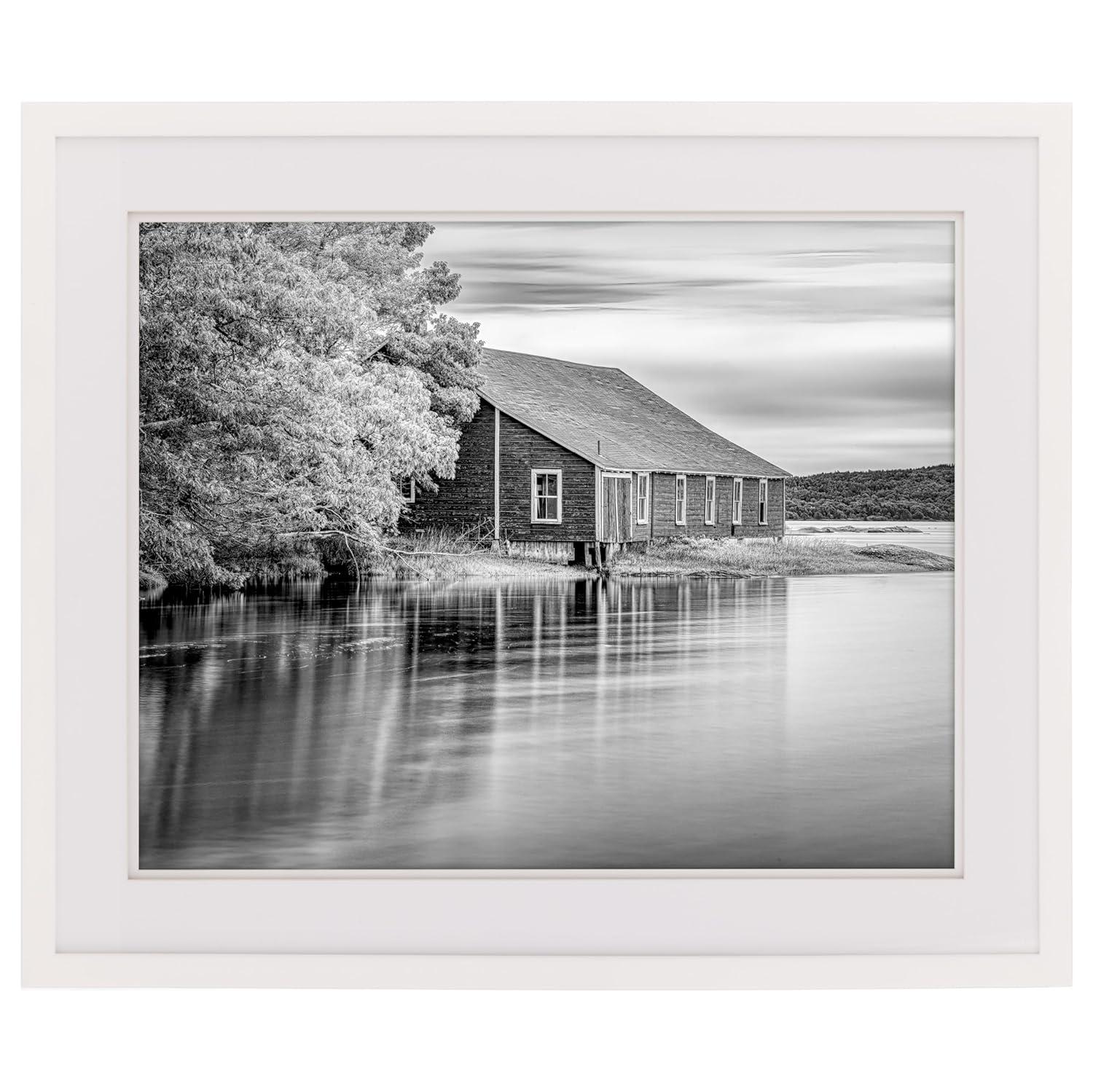 Gallery Solutions Wall Mount Double Airfloat Mat Picture Frame