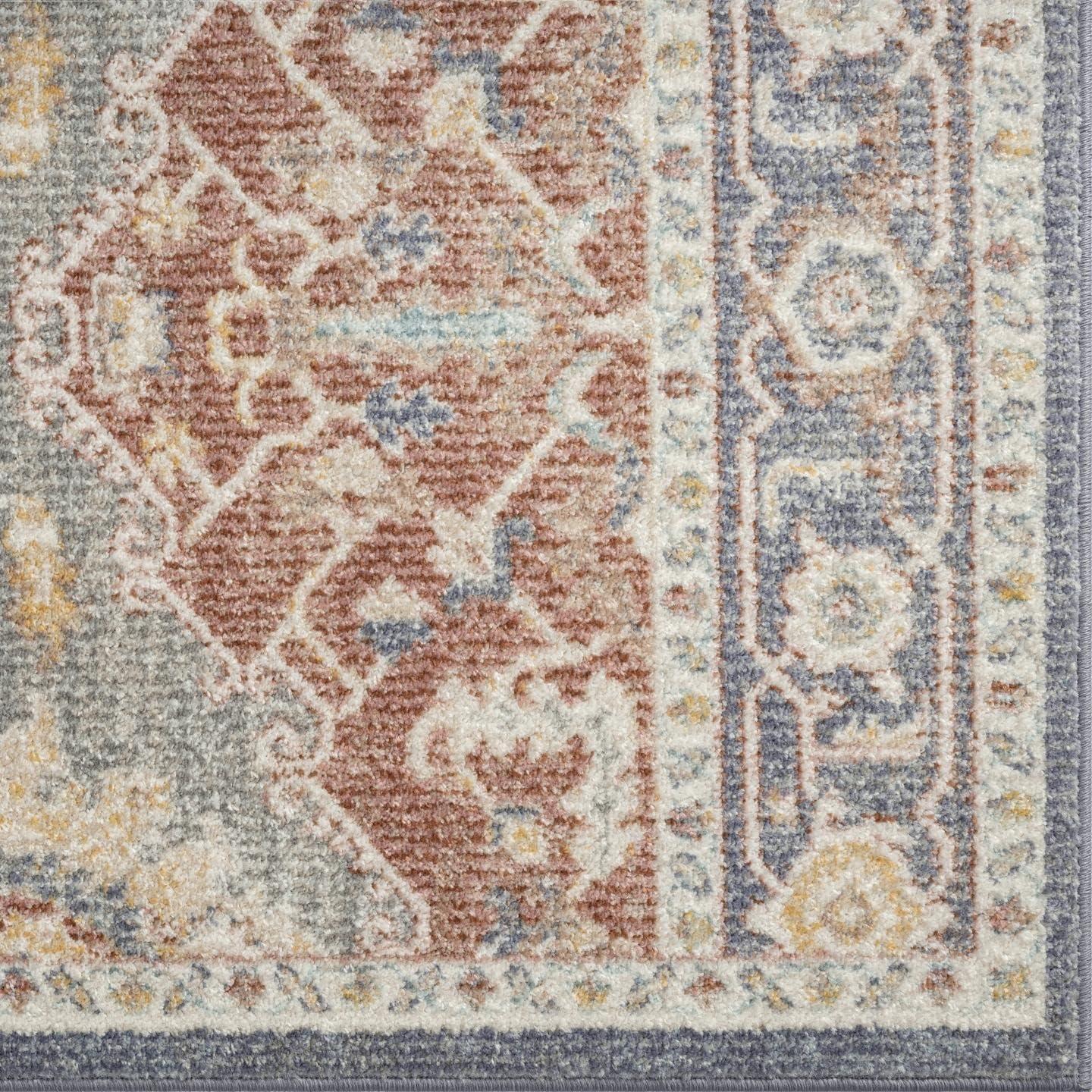 Luxe Weavers Floral Oriental Ivory 8x10 Area Rug