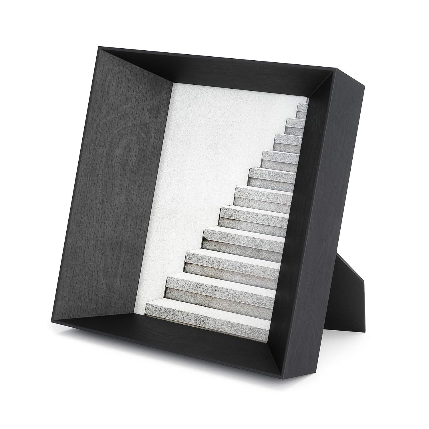 Classic Black Wood 5x7 Tabletop and Wall Mount Frame