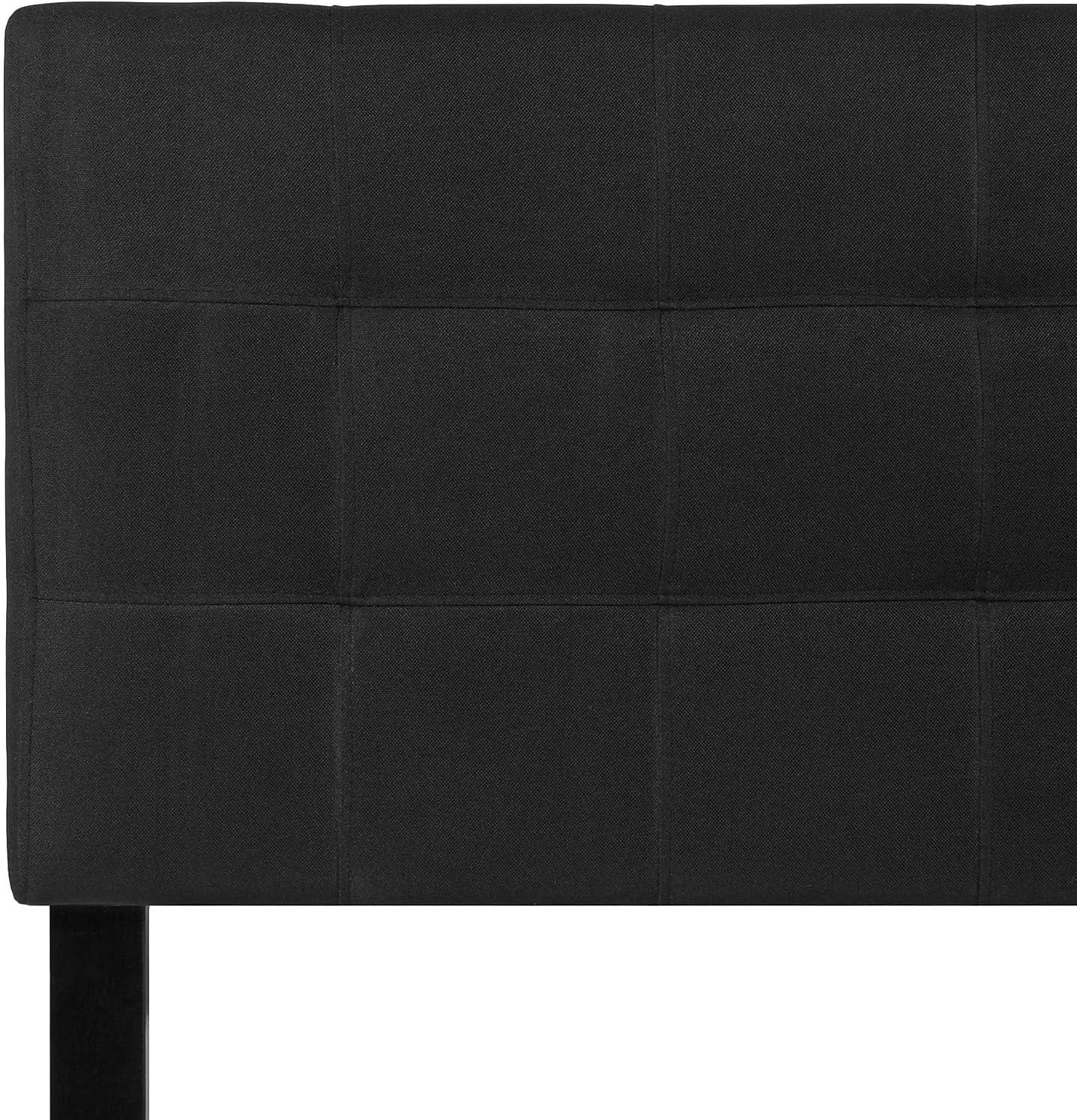 Flash Furniture Bedford Tufted Upholstered Twin Size Headboard in Black Fabric