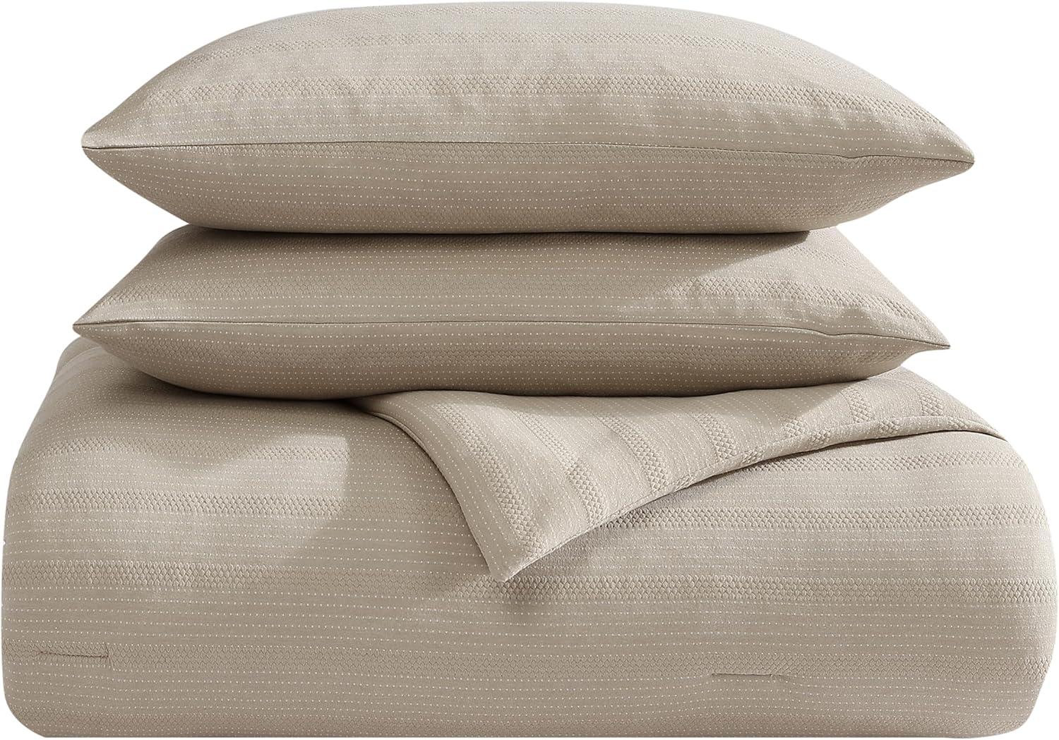 True Comfort Taupe Microfiber Full Comforter Set