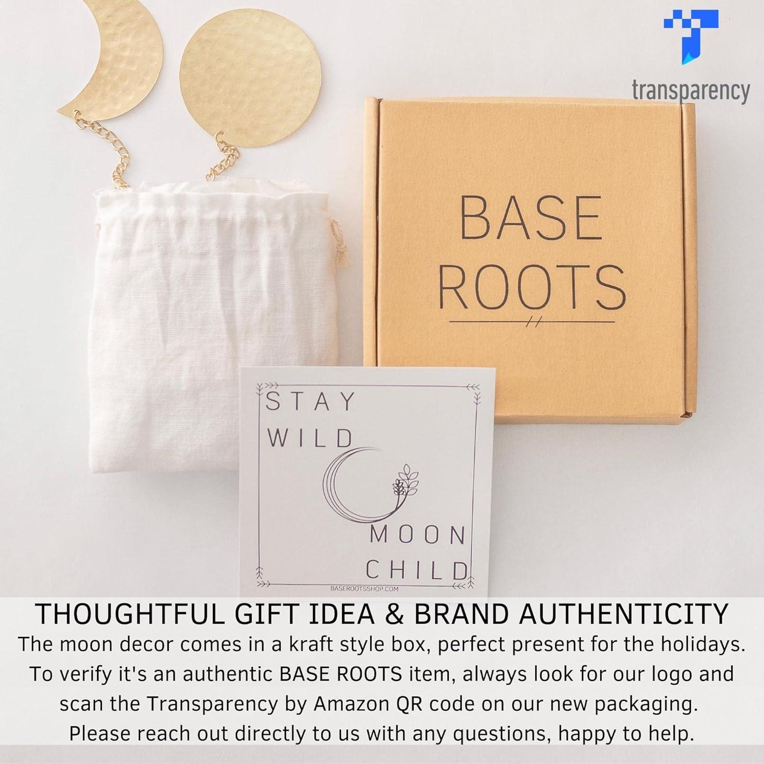 Elegant Bohemian Aesthetic, Moon Phase Wall Decor With Glowing Phases, Handmade Hammered Gold Metal Vertical Wall Art For Shelves, Bedside Tables, Mirrors