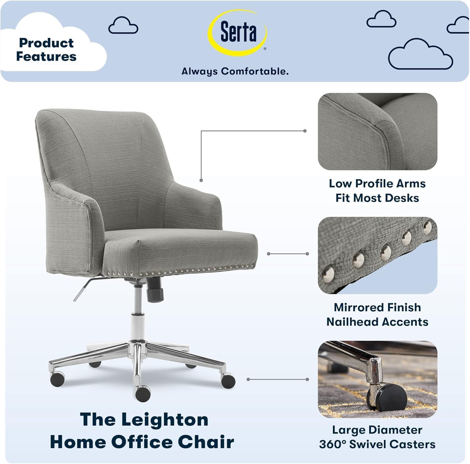 Style Leighton Home Office Chair - Serta