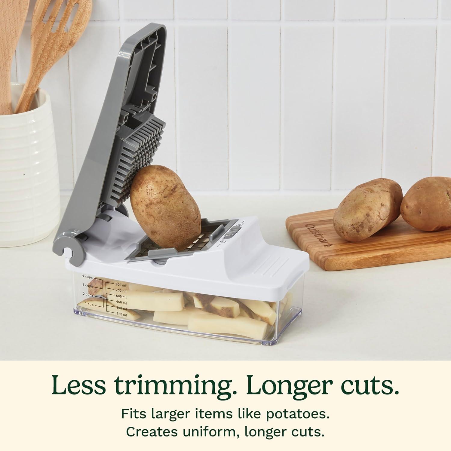 Cuisinart Fruit and Vegetable Box Chopper: Manual Food Chopper with Stainless Steel Blades, Nonslip Base, Dishwasher-Safe