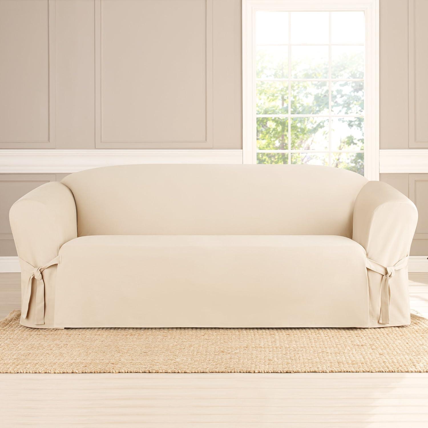 Cotton Box Cushion Sofa Slipcover