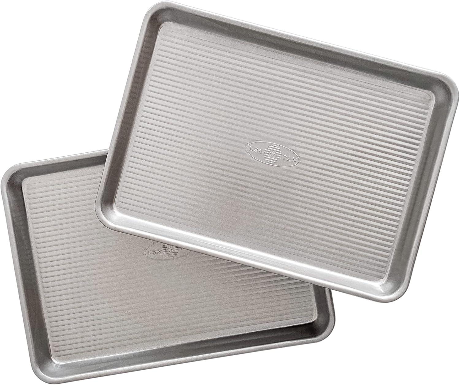 USA Pan Nonstick Quarter Sheet Pan Set, 13" x 9.5"