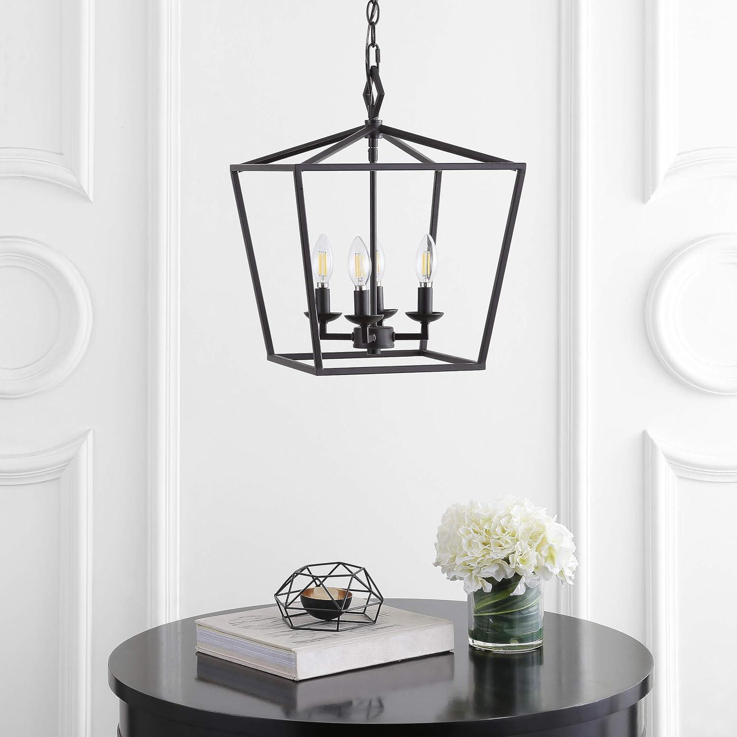 Rosalen 4 Light Pendant - Oil Rubbed Bronze (Black) - Safavieh.