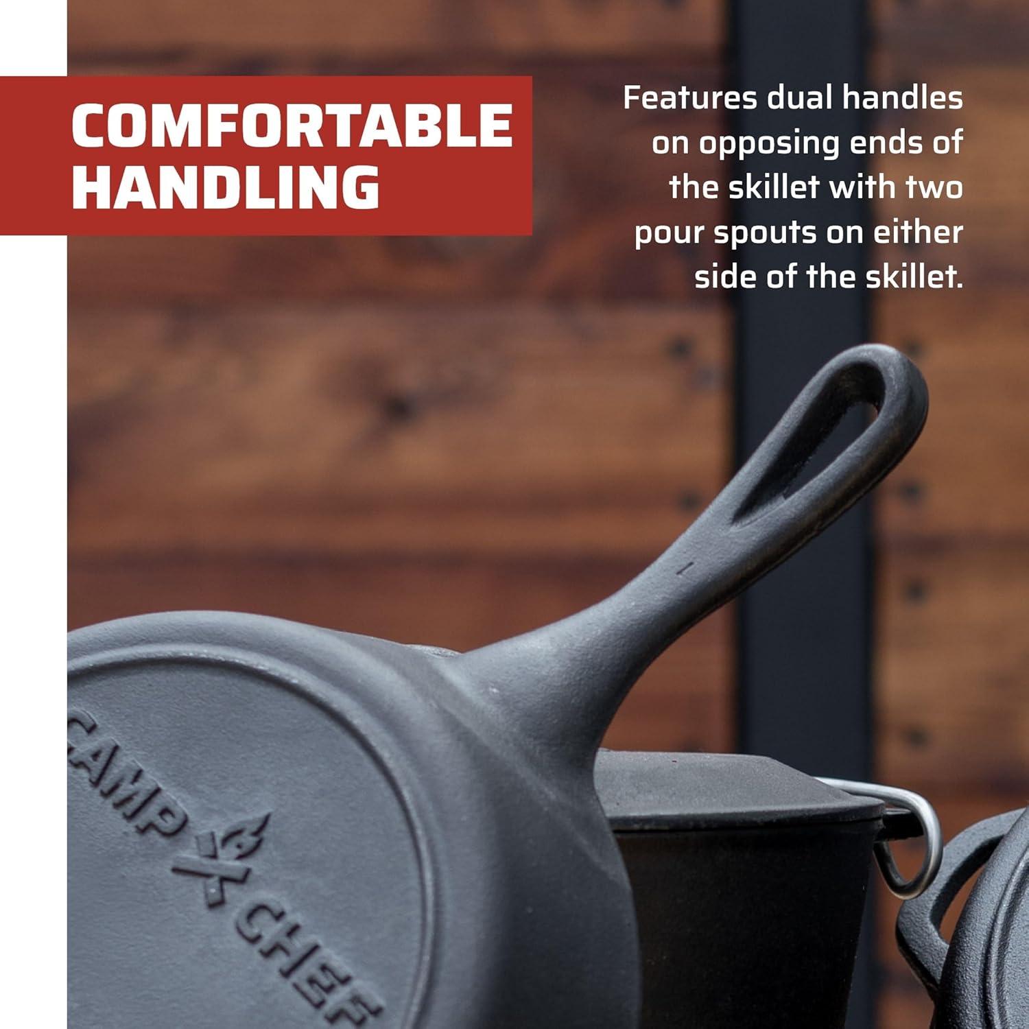 Camp Chef 6 -Pack Cast iron Grill pan set